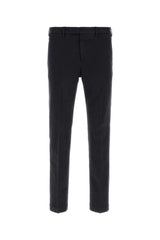 Pt Torino Stretch Cotton Trousers — Blue