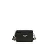 Prada Recycled Polyamide Crossbody Bag — Black