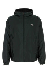 Prada Re-Nylon Reversible Down Jacket — Black