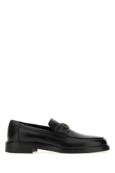 Burberry Calf Grain Leather Loafer — Black