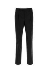 Pt Torino Virgin Wool Trousers — Black