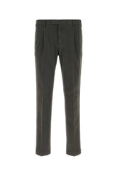 Pt Torino Stretch Cotton Trousers — Gray