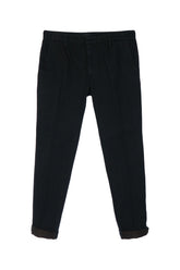 Dondup Cotton-Blend Trousers — Black