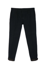 Dondup Cotton-Blend Trousers — Black