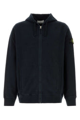 Stone Island Logo-Patched Cotton Sweatshirt — Navy