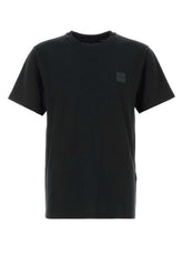 Stone Island Logo-Patch Cotton T-shirt — Black