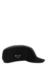 Prada CAPPELLI Recycled Nylon Baseball Cap — Black
