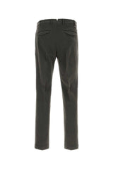 Pt Torino Stretch Cotton Trousers — Gray