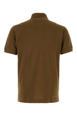 Lacoste Piquet Cotton Polo Shirt — Brown