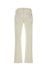 Seven For All Mankind White Stretch Denim Jeans — White