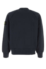 Stone Island Crew-Neck Cotton Sweatshirt — Navy