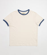 Mollusk Hemp Ringer T-Shirt - Natural / Navy