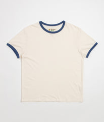 Mollusk Hemp Ringer T-Shirt - Natural / Navy