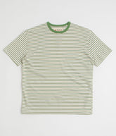 Mollusk Striped Heavy T-Shirt - Natural / Green