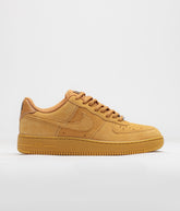 Nike SB Air Force 1 Shoes - Flax / Flax - Black - Gum Light Brown