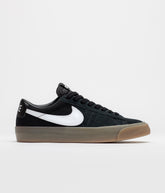 Nike SB Blazer Low Pro GT Shoes - Black / White - Black - White