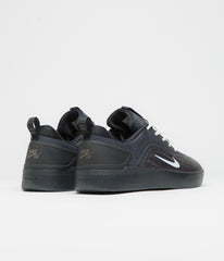 Nike SB Nyjah 4 Shoes - Black / White - Black - White
