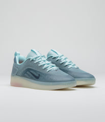 Nike SB Nyjah 4 Shoes - Glacier Blue / Black - Smokey Blue - Sail