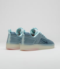 Nike SB Nyjah 4 Shoes - Glacier Blue / Black - Smokey Blue - Sail