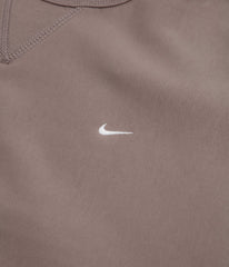 Nike Solo Swoosh Crewneck Sweatshirt - Mink Brown / White