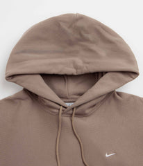 Nike Solo Swoosh Hoodie - Mink Brown / Mink Brown / White