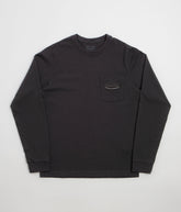 Patagonia 95 Oval Logo Pocket Long Sleeve T-Shirt - Ink Black