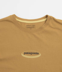 Patagonia 95 Oval Logo T-Shirt - Bobcat Brown: Sunshine