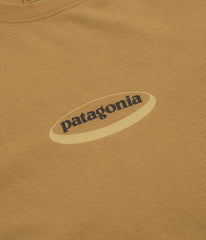 Patagonia 95 Oval Logo T-Shirt - Bobcat Brown: Sunshine