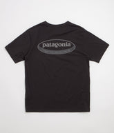 Patagonia 95 Oval Logo T-Shirt - Ink Black