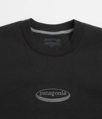 Patagonia 95 Oval Logo Uprisal Crewneck Sweatshirt - Black