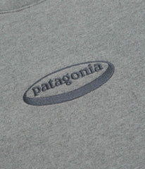 Patagonia 95 Oval Logo Uprisal Crewneck Sweatshirt - Gravel Heather