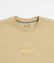 Patagonia 95 Oval Logo Uprisal Crewneck Sweatshirt - Lynx Tan