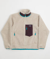 Patagonia Classic Retro-X Jacket - Natural / Obsidian Plum