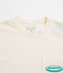Patagonia MW 95 Oval Logo Pocket T-Shirt - Undyed Natural