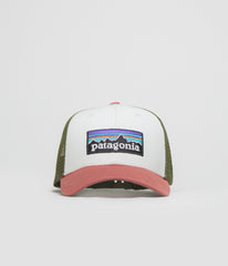 Patagonia P-6 Logo LoPro Trucker Cap - Birch White