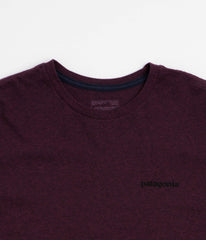 Patagonia P-6 Logo Responsibili-Tee Long Sleeve T-Shirt - Berry Fig
