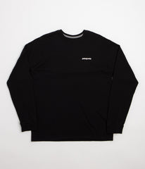 Patagonia P-6 Logo Responsibili-Tee Long Sleeve T-Shirt - Black