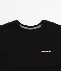 Patagonia P-6 Logo Responsibili-Tee Long Sleeve T-Shirt - Black