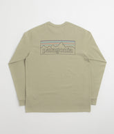 Patagonia P-6 Logo Responsibili-Tee Long Sleeve T-Shirt - P-6 Outline: Gumtree Green