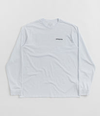 Patagonia P-6 Logo Responsibili-Tee Long Sleeve T-Shirt - White