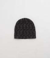 Poetic Collective Logo Pattern Skull Beanie - Black