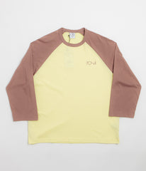 Polar 3/4 Sleeve T-Shirt - Cinnamon / Light Yellow