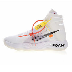 Nike HYPERDUNK 2017 FK OFF-WHITE Men's Basketball Shoes, White, Shock-absorbing Impact Resistant AJ4578-100