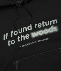 Purple Mountain Observatory Garment Dye Hoodie - Black / Black