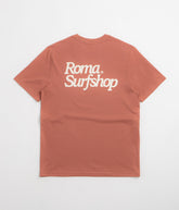 Roma Surfshop T-Shirt - Brick / Cream