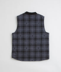 Service Works Thistle Plaid Work Vest - Black