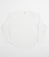 Snow Peak Dry Waffle Long Sleeve T-Shirt - Off White