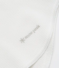 Snow Peak Dry Waffle Long Sleeve T-Shirt - Off White