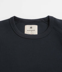 Snow Peak Dry Waffle T-Shirt - Dark Navy