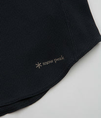 Snow Peak Dry Waffle T-Shirt - Dark Navy